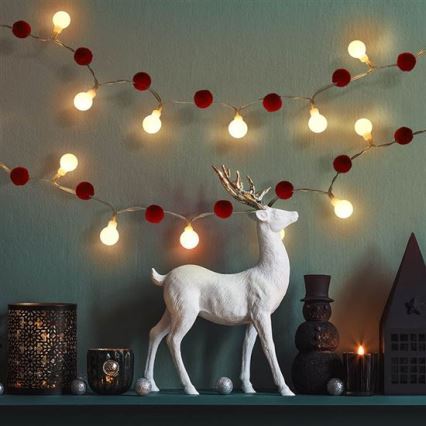 Brilagi - LED  řetěz 20xLED/2xAA 1,8m teplá bílá