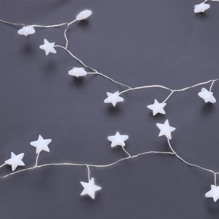 Brilagi - LED  řetěz 40xLED/3xAA 1,8m teplá bílá hvězdy