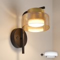 Brilagi - LED RGB+CCT Stmívatelná nástěnná lampa AURA LUX 1xGX53/14W/230V 2700-6500K Wi-Fi Tuya černá/zlatá