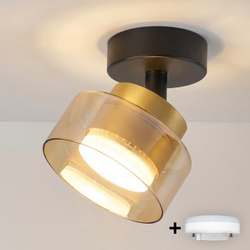 Brilagi - LED RGB+CCT Stmívatelné bodové svítidlo AURA LUX 1xGX53/14W/230V 2700-6500K Wi-Fi Tuya černá/zlatá