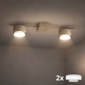 Brilagi - LED RGB+CCT Stmívatelné bodové svítidlo MONO 2xGX53/14W/230V 2700-6500K Wi-Fi Tuya béžová