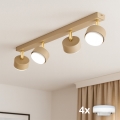 Brilagi - LED RGB+CCT Stmívatelné bodové svítidlo MONO 4xGX53/14W/230V 2700-6500K Wi-Fi Tuya béžová