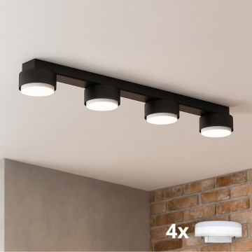 Brilagi - LED RGB+CCT Stmívatelné bodové svítidlo MONO 4xGX53/14W/230V 2700-6500K Wi-Fi Tuya černá