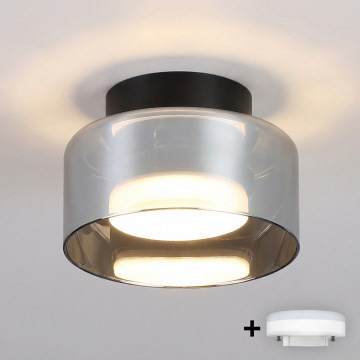 Brilagi - LED RGB+CCT Stmívatelné podhledové svítidlo AURA LUX 1xGX53/14W/230V 2700-6500K Wi-Fi Tuya černá/kouřová