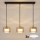 Brilagi - LED RGB+CCT Stmívatelný lustr na lanku AURA LUX 3xGX53/14W/230V 2700-6500K Wi-Fi Tuya černá/zlatá