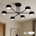 Brilagi - LED RGB+CCT Stmívatelný přisazený lustr MONO 6xGX53/14W/230V 2700-6500K Wi-Fi Tuya černá