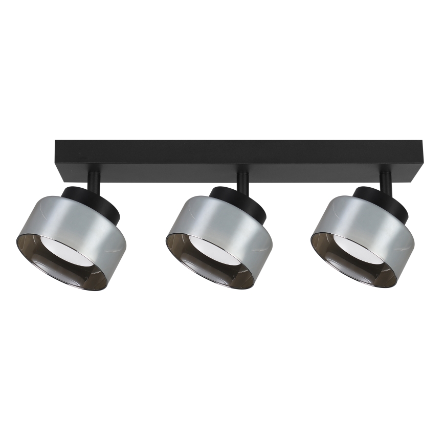 Brilagi - LED RGB+CCT Stmívatelné bodové svítidlo AURA LUX 3xGX53/14W/230V 2700-6500K Wi-Fi Tuya černá/kouřová