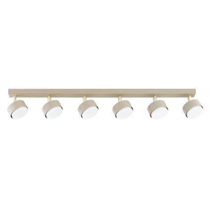Brilagi - LED RBG+CCT Stmívatelné bodové svítidlo MONO 6xGX53/14W/230V 2700-6500K Wi-Fi Tuya béžová/zlatá