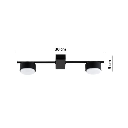 Brilagi - LED RGB+CCT Stmívatelné bodové svítidlo MONO 2xGX53/14W/230V 2700-6500K Wi-Fi Tuya černá