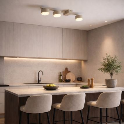Brilagi - LED RGB+CCT Stmívatelné bodové svítidlo MONO 3xGX53/14W/230V 2700-6500K Wi-Fi Tuya béžová