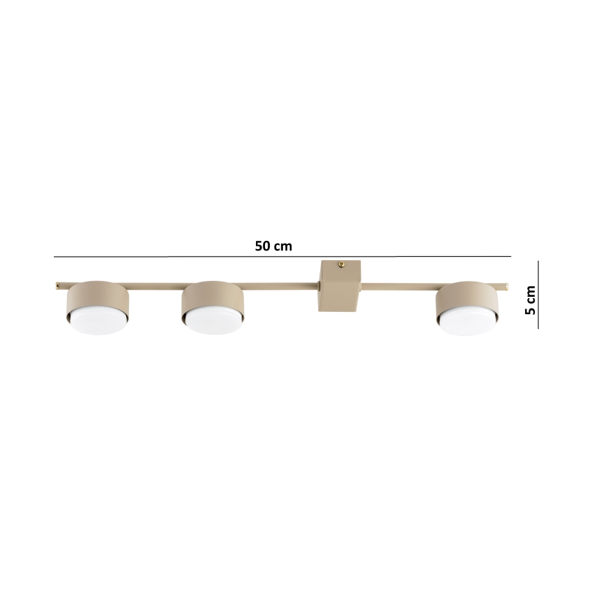Brilagi - LED RGB+CCT Stmívatelné bodové svítidlo MONO 3xGX53/14W/230V 2700-6500K Wi-Fi Tuya béžová