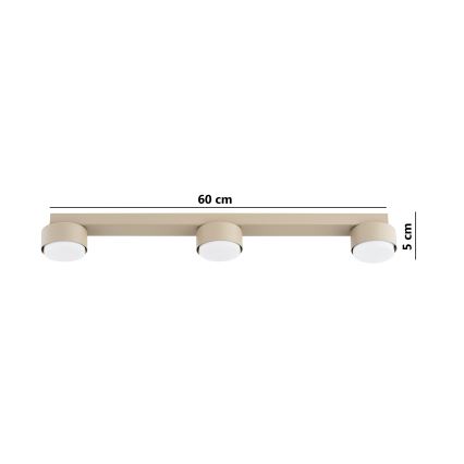 Brilagi - LED RGB+CCT Stmívatelné bodové svítidlo MONO 3xGX53/14W/230V 2700-6500K Wi-Fi Tuya béžová