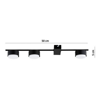 Brilagi - LED RGB+CCT Stmívatelné bodové svítidlo MONO 3xGX53/14W/230V 2700-6500K Wi-Fi Tuya černá