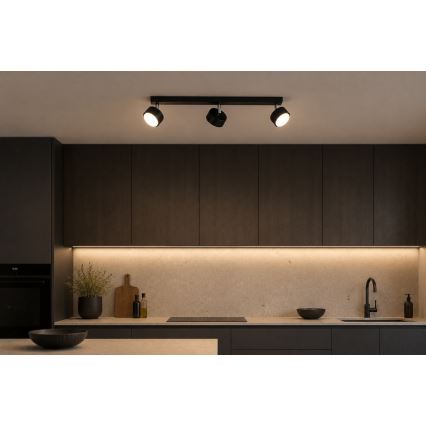 Brilagi - LED RBG+CCT Stmívatelné bodové svítidlo MONO 3xGX53/14W/230V 2700-6500K Wi-Fi Tuya černá