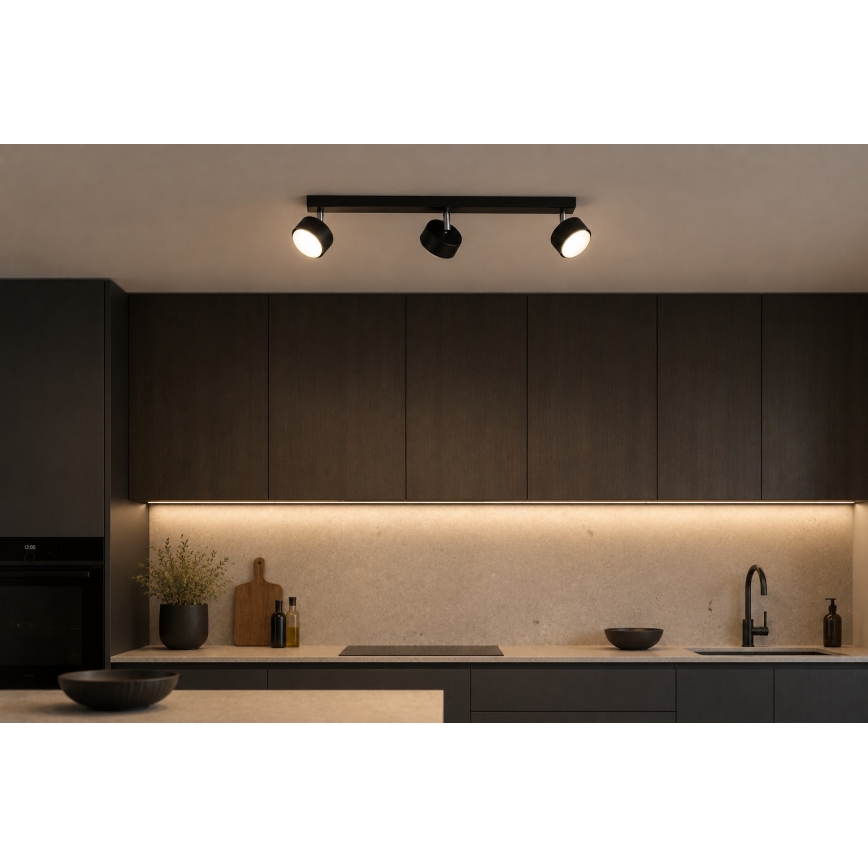 Brilagi - LED RBG+CCT Stmívatelné bodové svítidlo MONO 3xGX53/14W/230V 2700-6500K Wi-Fi Tuya černá