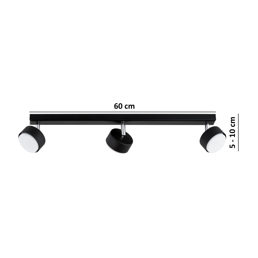 Brilagi - LED RBG+CCT Stmívatelné bodové svítidlo MONO 3xGX53/14W/230V 2700-6500K Wi-Fi Tuya černá