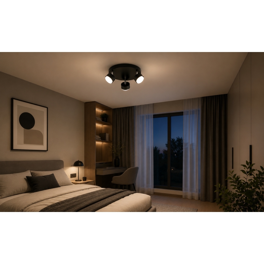 Brilagi - LED RBG+CCT Stmívatelné bodové svítidlo MONO 3xGX53/14W/230V 2700-6500K Wi-Fi Tuya černá