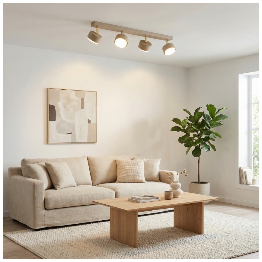 Brilagi - LED RGB+CCT Stmívatelné bodové svítidlo MONO 4xGX53/14W/230V 2700-6500K Wi-Fi Tuya béžová