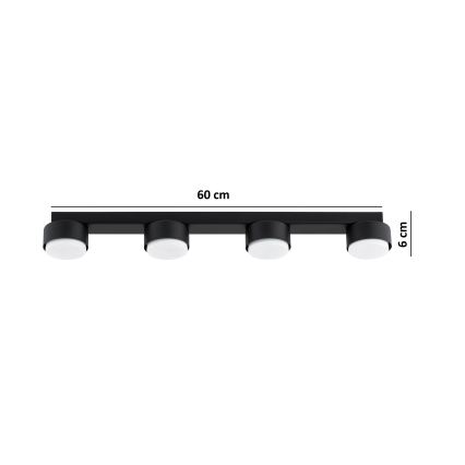 Brilagi - LED RGB+CCT Stmívatelné bodové svítidlo MONO 4xGX53/14W/230V 2700-6500K Wi-Fi Tuya černá
