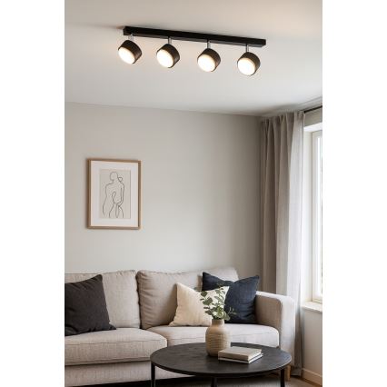 Brilagi - LED RBG+CCT Stmívatelné bodové svítidlo MONO 4xGX53/14W/230V 2700-6500K Wi-Fi Tuya černá