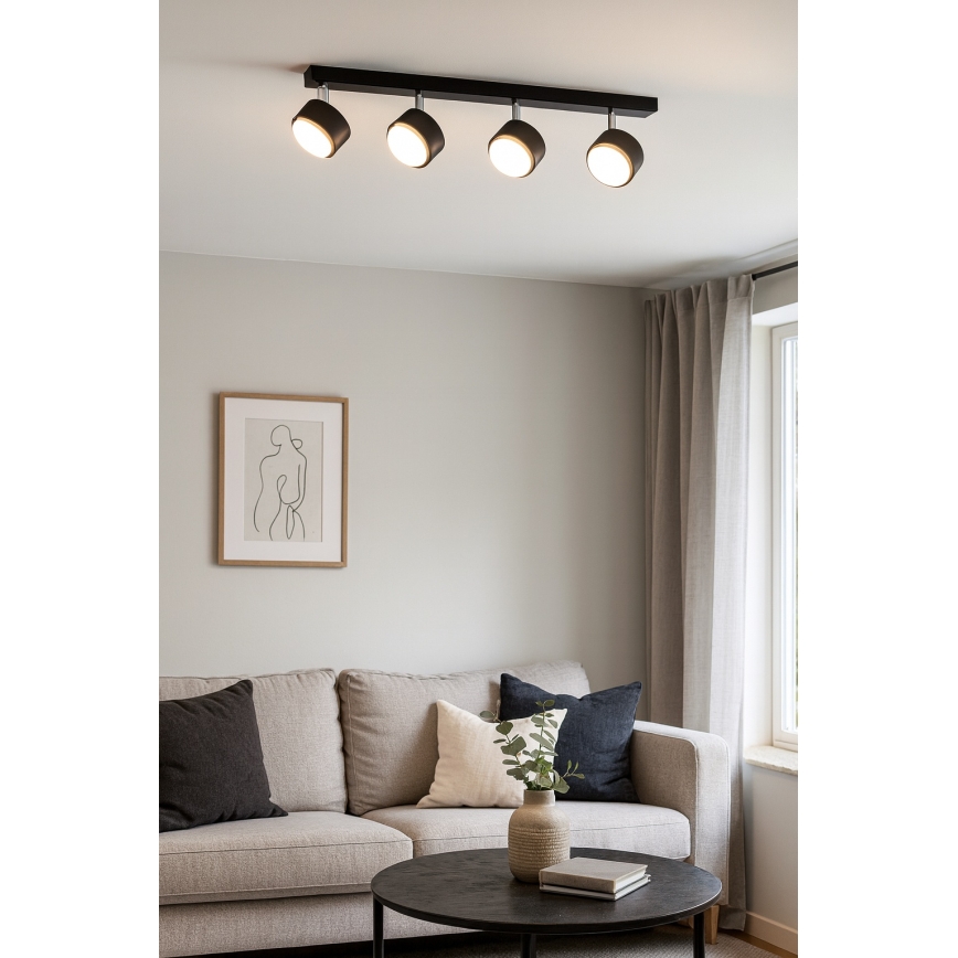Brilagi - LED RBG+CCT Stmívatelné bodové svítidlo MONO 4xGX53/14W/230V 2700-6500K Wi-Fi Tuya černá