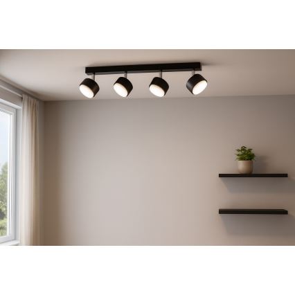 Brilagi - LED RBG+CCT Stmívatelné bodové svítidlo MONO 4xGX53/14W/230V 2700-6500K Wi-Fi Tuya černá