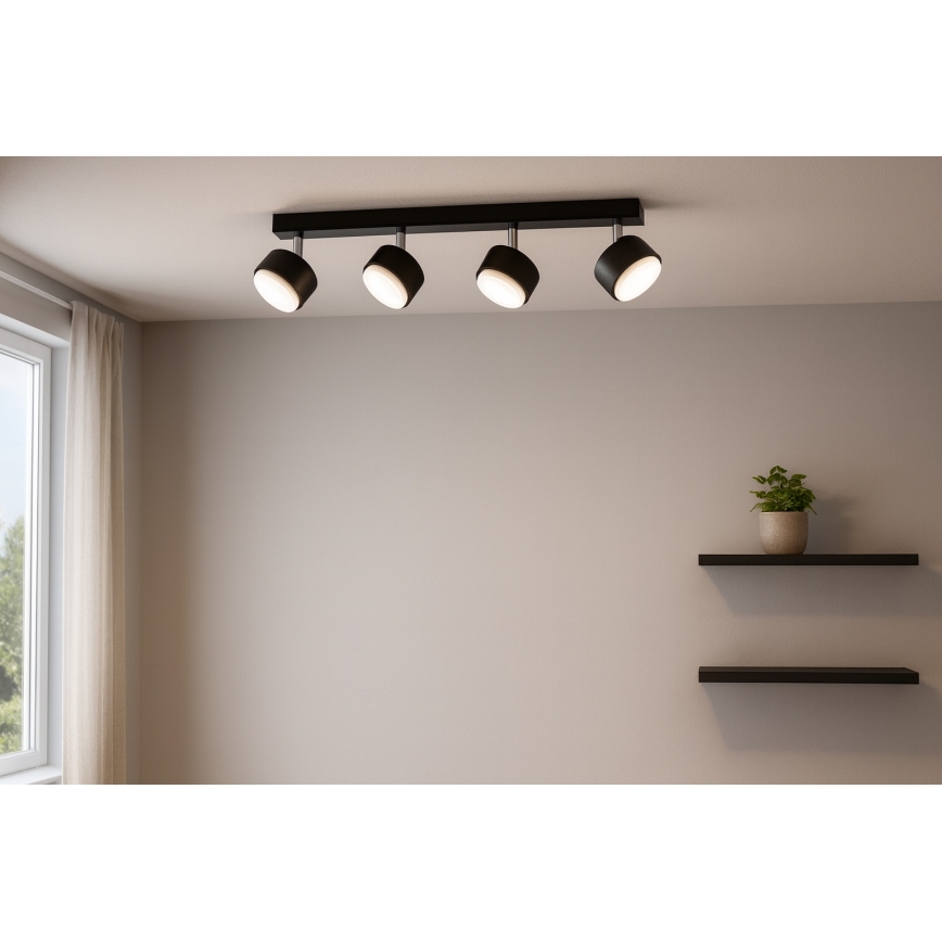 Brilagi - LED RBG+CCT Stmívatelné bodové svítidlo MONO 4xGX53/14W/230V 2700-6500K Wi-Fi Tuya černá