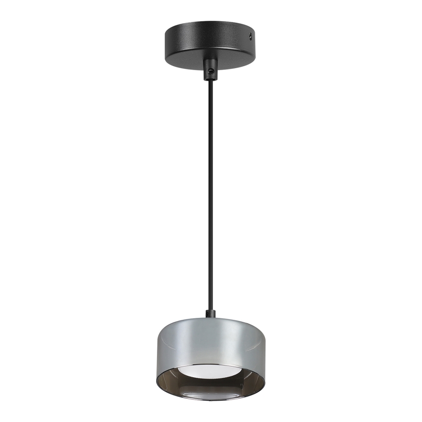 Brilagi - LED RGB+CCT Stmívatelný lustr na lanku AURA LUX 1xGX53/14W/230V 2700-6500K Wi-Fi Tuya černá/kouřová