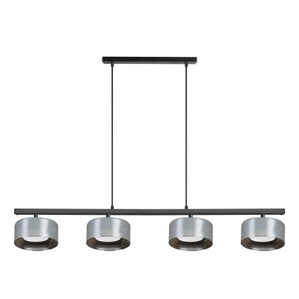 Brilagi - LED RGB+CCT Stmívatelný lustr na lanku AURA LUX 4xGX53/14W/230V 2700-6500K Wi-Fi Tuya černá/kouřová