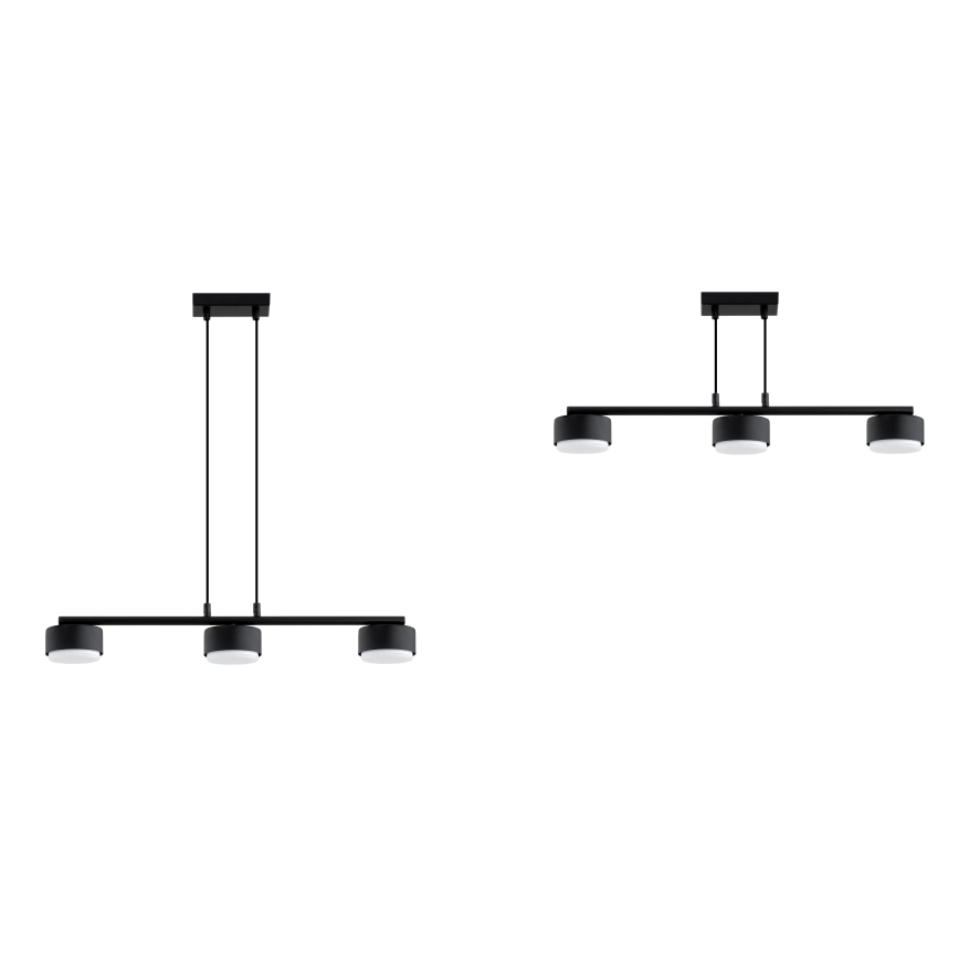 Brilagi - LED RBG+CCT Stmívatelný lustr na lanku MONO 3xGX53/14W/230V 2700-6500K Wi-Fi Tuya černá