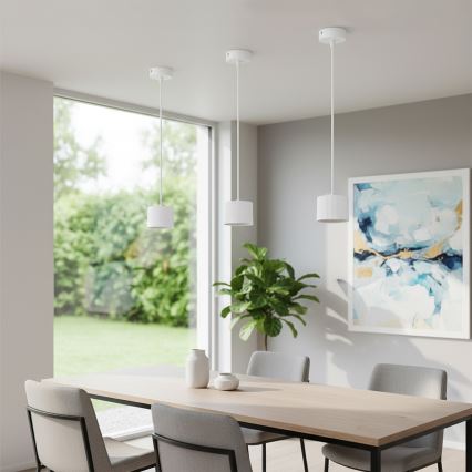 Brilagi - LED RGB+CCT Stmívatelný lustr na lanku STRIPY 1xGX53/14W/230V 2700-6500K Wi-Fi Tuya bílá