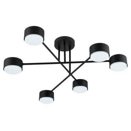 Brilagi - LED RGB+CCT Stmívatelný přisazený lustr MONO 6xGX53/14W/230V 2700-6500K Wi-Fi Tuya černá
