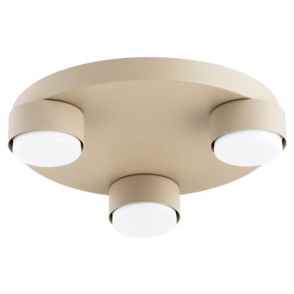 Brilagi - LED RGB+CCT Stmívatelné stropní svítidlo MONO 3xGX53/14W/230V 2700-6500K Wi-Fi Tuya pr. 30 cm béžová