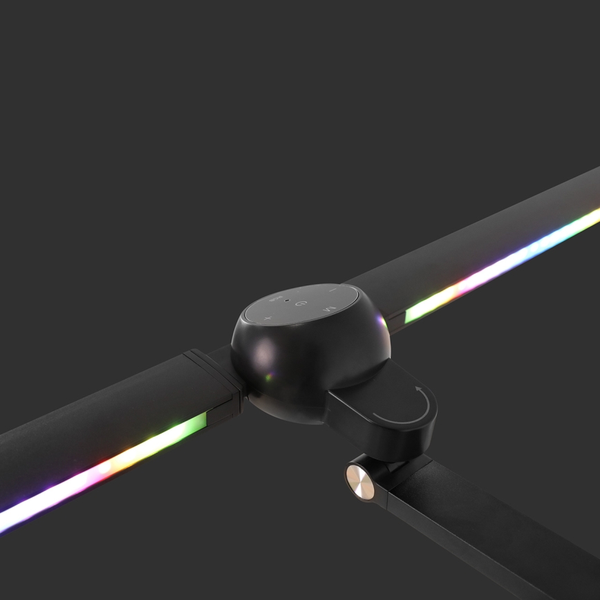Brilagi - LED RGBTW Stmívatelná dotyková stolní lampa s klipem VARIO LED/18W/230V 3000-6500K CRI 96 černá