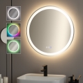 BRILAGI - LED RGBW Koupelnové vyhřívané zrcadlo AVA PRO LED/18W/230V pr. 60 cm IP44 CRI 90 stmívatelné + CCT