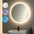 Brilagi - LED RGBW Koupelnové vyhřívané zrcadlo CLARA PRO LED/18,5W/230V pr. 60 cm IP44 CRI 90 stmívatelné + CCT