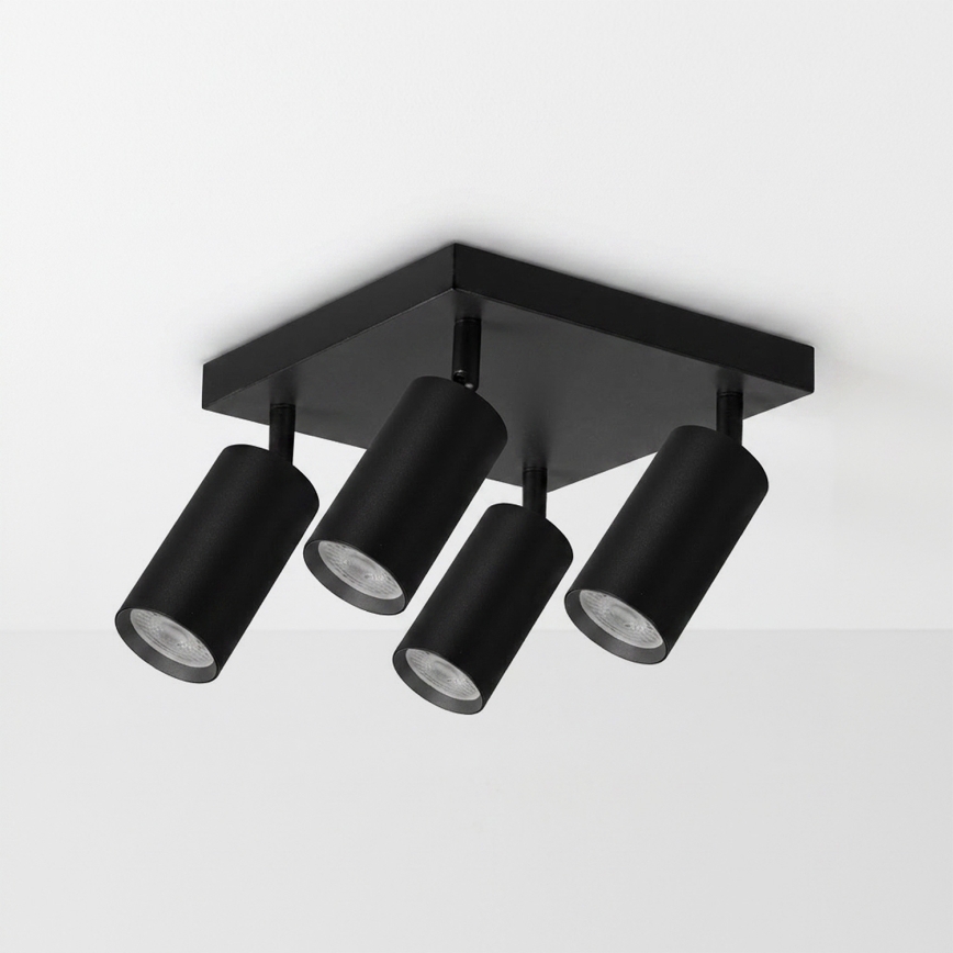 Brilagi - LED RGBW Stmívatelné bodové svítidlo SELE SQUARE 4xGU10/6,5W/230V 2700-6500K černá