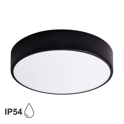 Brilagi - LED RGBW Stmívatelné koupelnové stropní svítidlo CLARE 3xE27/9W/230V 2700-6500K pr. 40 cm IP54 Wi-Fi černá