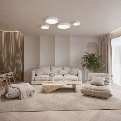 Brilagi - LED RGBW Stmívatelné koupelnové stropní svítidlo CLARE 1xE27/9W/230V 2700-6500K pr. 20 cm IP54 Wi-Fi bílá