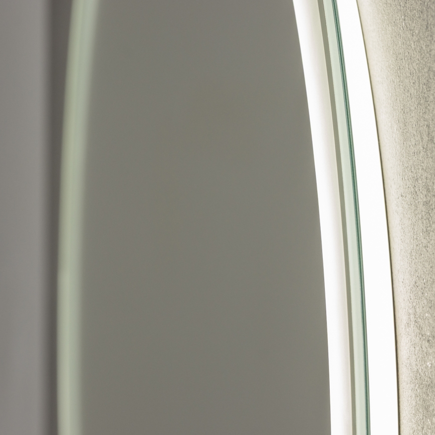 Brilagi - LED RGBW Koupelnové vyhřívané zrcadlo AVA PRO LED/18W/230V pr. 60 cm IP44 CRI 90 stmívatelné + CCT