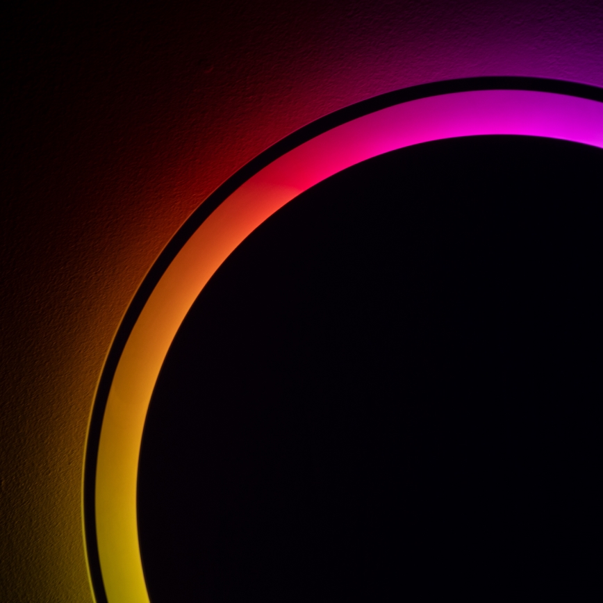 Brilagi - LED RGBW Koupelnové vyhřívané zrcadlo AVA PRO LED/18W/230V pr. 60 cm IP44 CRI 90 stmívatelné + CCT