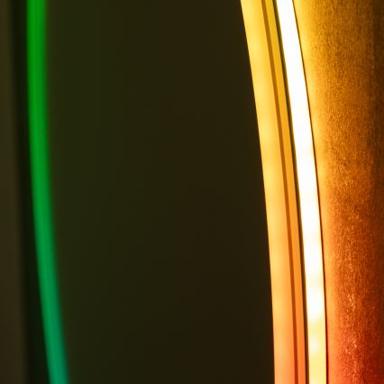 Brilagi - LED RGBW Koupelnové vyhřívané zrcadlo AVA PRO LED/18W/230V pr. 60 cm IP44 CRI 90 stmívatelné + CCT