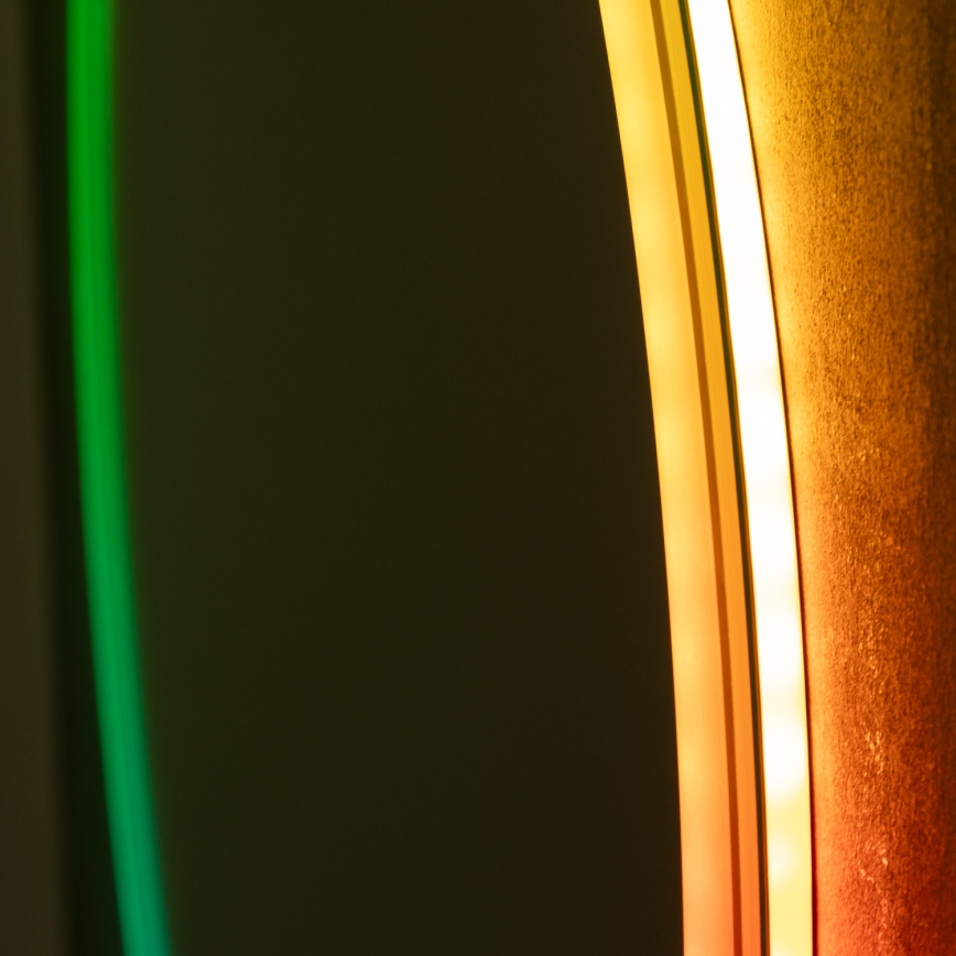 Brilagi - LED RGBW Koupelnové vyhřívané zrcadlo AVA PRO LED/18W/230V pr. 60 cm IP44 CRI 90 stmívatelné + CCT