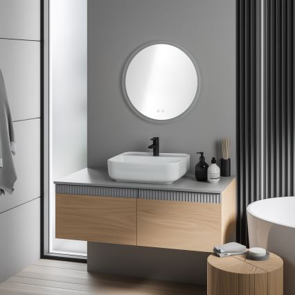 Brilagi - LED RGBW Koupelnové vyhřívané zrcadlo CLARA PRO LED/19W/230V pr. 60 cm IP44 CRI 90 stmívatelné + CCT + dálkové ovládání