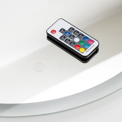 Brilagi - LED RGBW Koupelnové vyhřívané zrcadlo CLARA PRO LED/19W/230V pr. 60 cm IP44 CRI 90 stmívatelné + CCT + dálkové ovládání