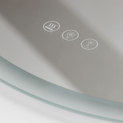Brilagi - LED RGBW Koupelnové vyhřívané zrcadlo CLARA PRO LED/18,5W/230V pr. 60 cm IP44 CRI 90 stmívatelné + CCT