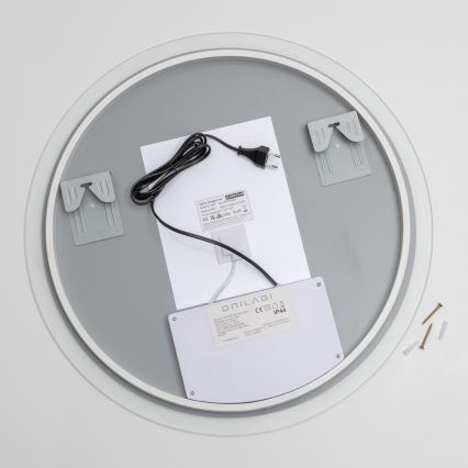 Brilagi - LED RGBW Koupelnové vyhřívané zrcadlo CLARA PRO LED/18,5W/230V pr. 60 cm IP44 CRI 90 stmívatelné + CCT