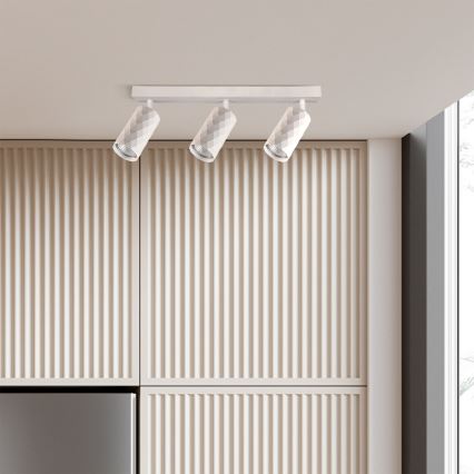 Brilagi - LED RGBW Stmívatelné bodové svítidlo SELE DIAMANT 3xGU10/4,8W/230V 3000K bílá + dálkové ovládání