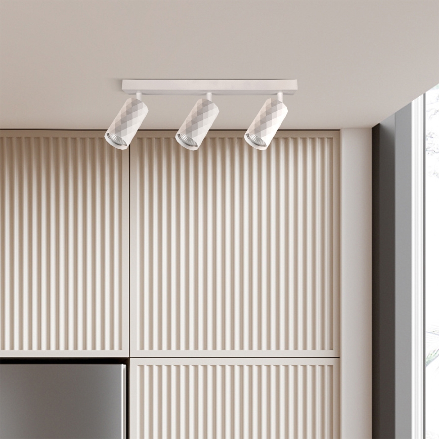Brilagi - LED RGBW Stmívatelné bodové svítidlo SELE DIAMANT 3xGU10/4,8W/230V 3000K bílá + dálkové ovládání