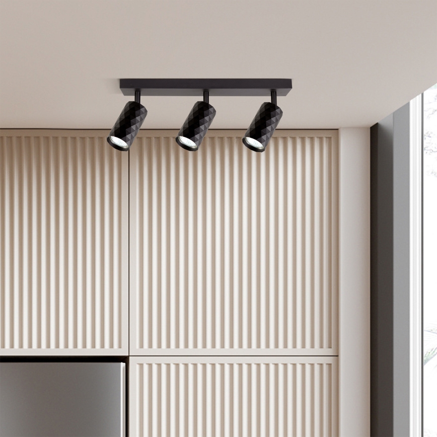 Brilagi - LED RGBW Stmívatelné bodové svítidlo SELE DIAMANT 3xGU10/6,5W/230V 2700-6500K Wi-Fi černá